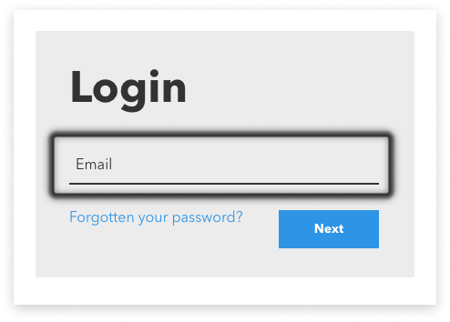 Colourful screenshot of where to enter email to log in to Spark Business Messaging